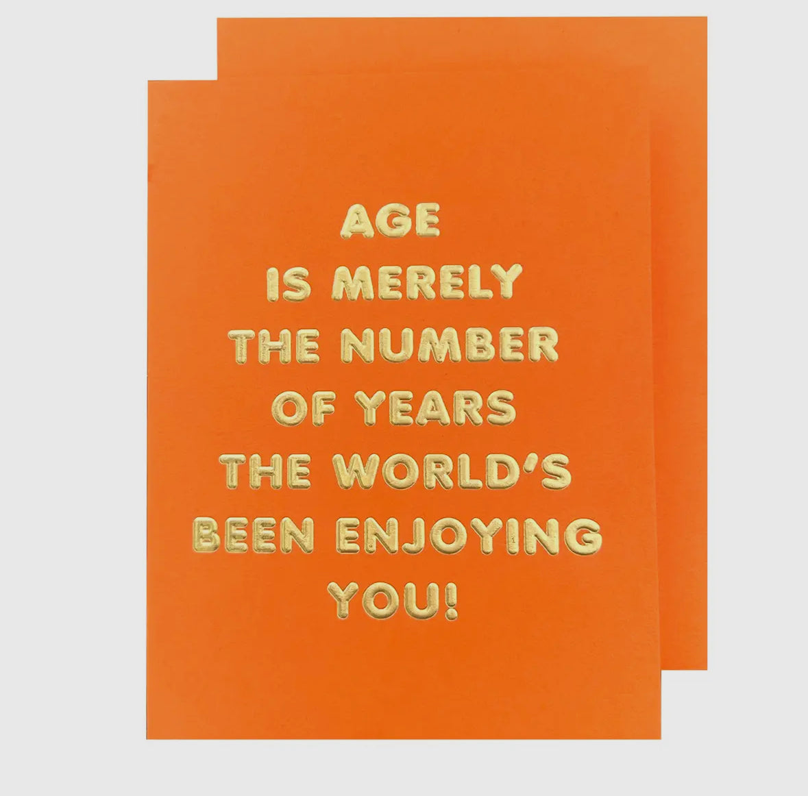 Age Is A Number Birthday Card