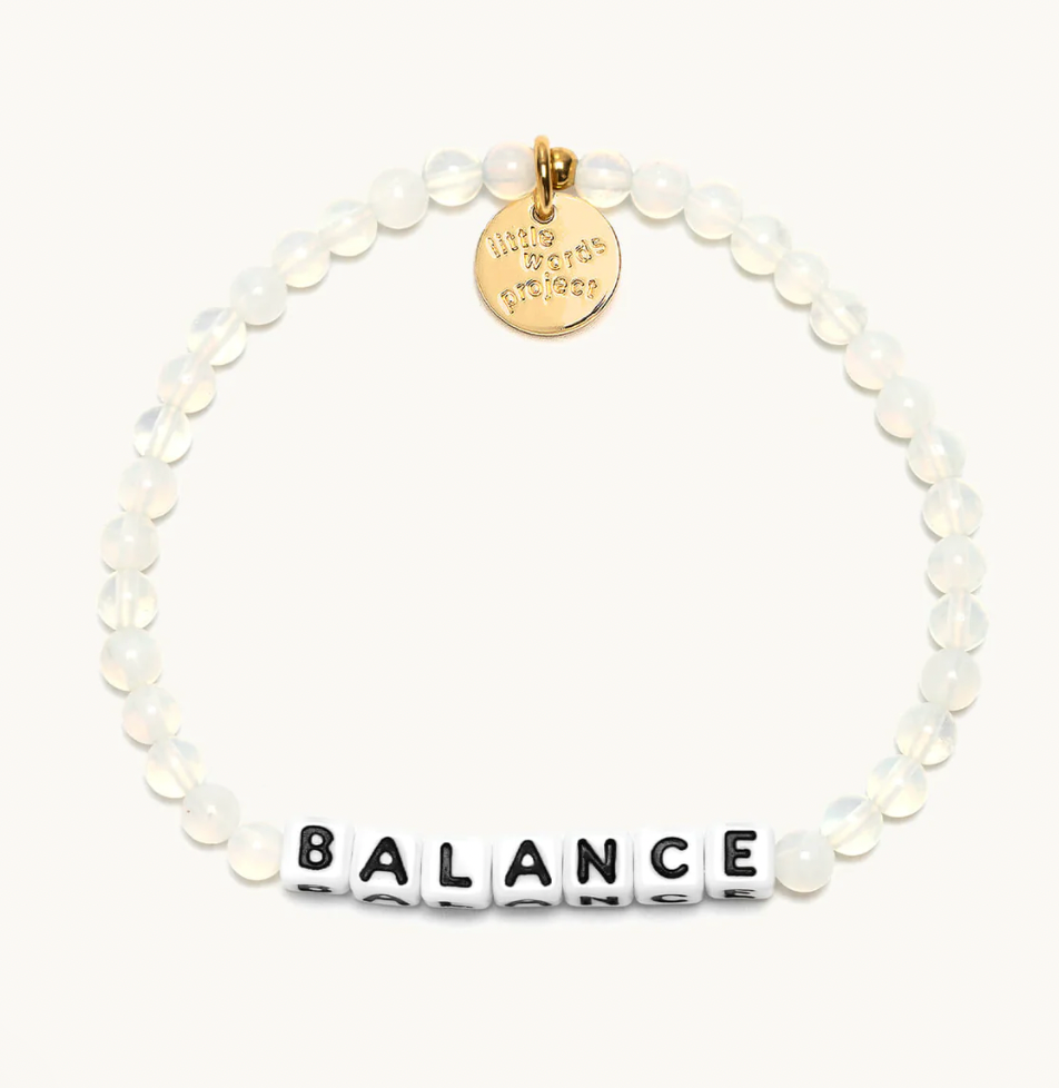 Balance Semi-Precious Gemstones Little Words Bracelet