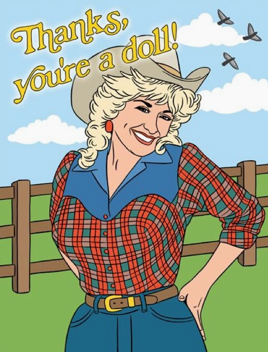 Dolly Parton Thanks, You're A Doll Card