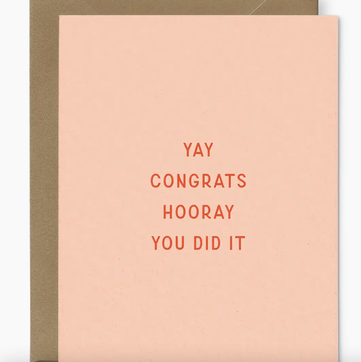 Yay Congrats Hooray Greeting Card