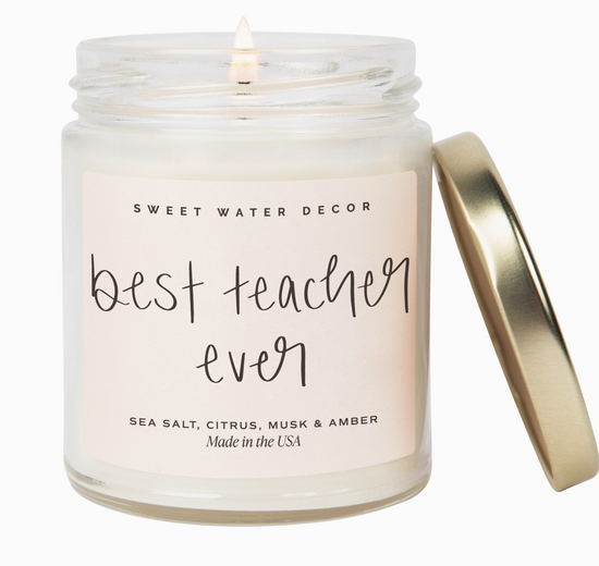Best Teacher Ever 9 oz Soy Candle