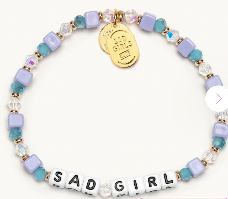 Sad Girl Little Words Bracelet