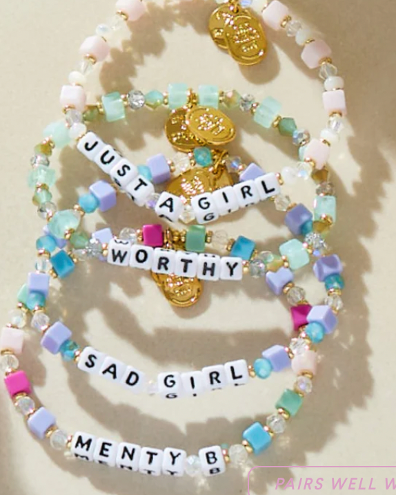 Sad Girl Little Words Bracelet