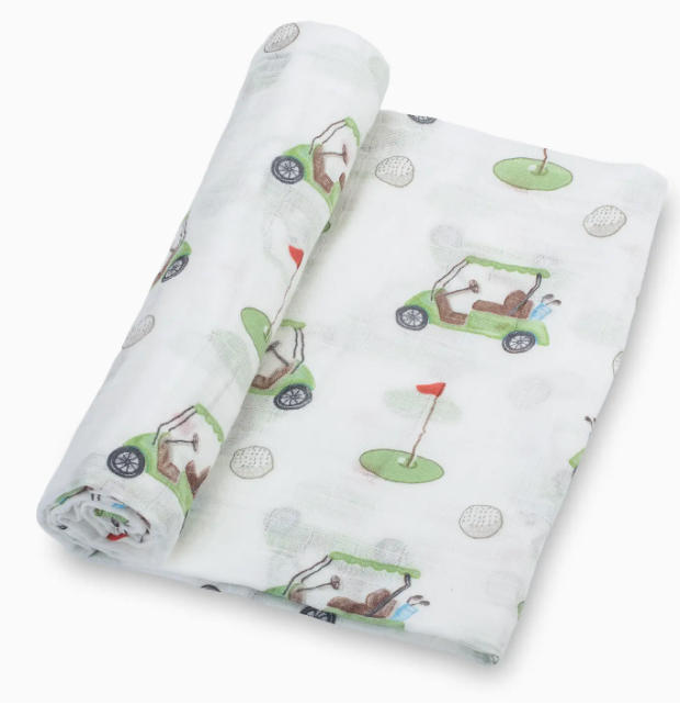 Golf A Round Baby Swaddle Blanket