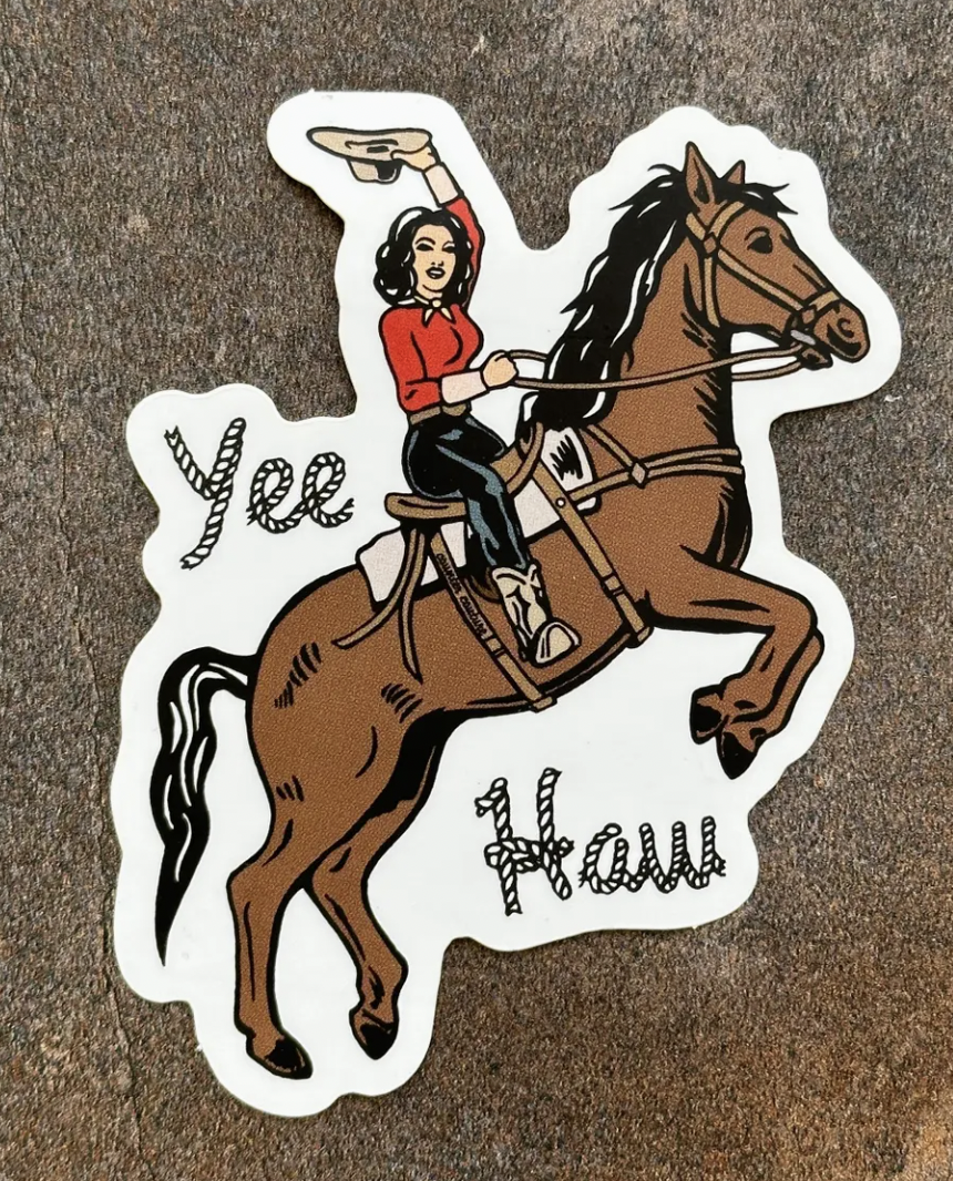 Cowgirl Sticker