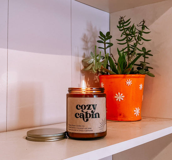 Cozy Cabin coconut candle