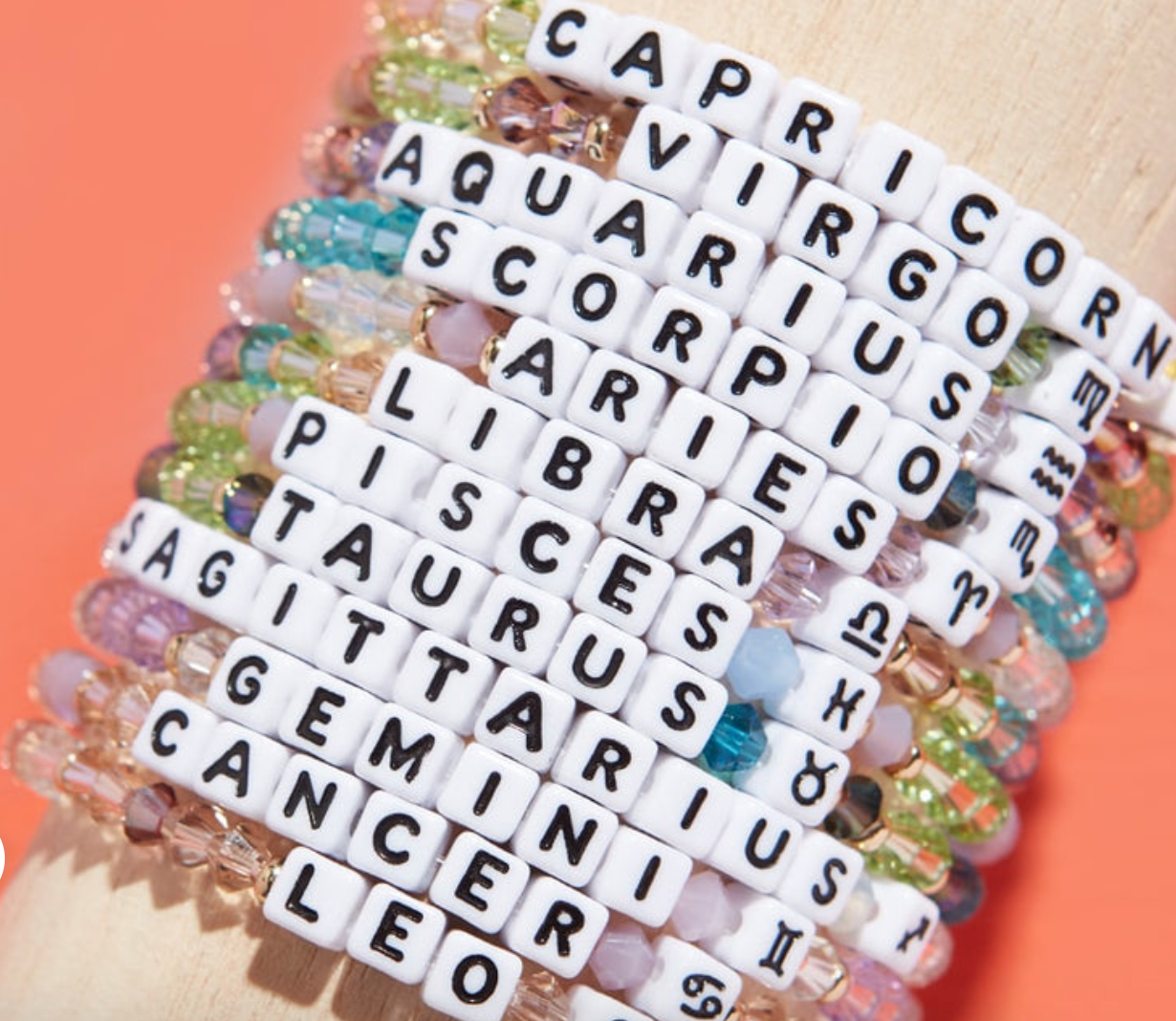 Zodiac Little Words Bracelets