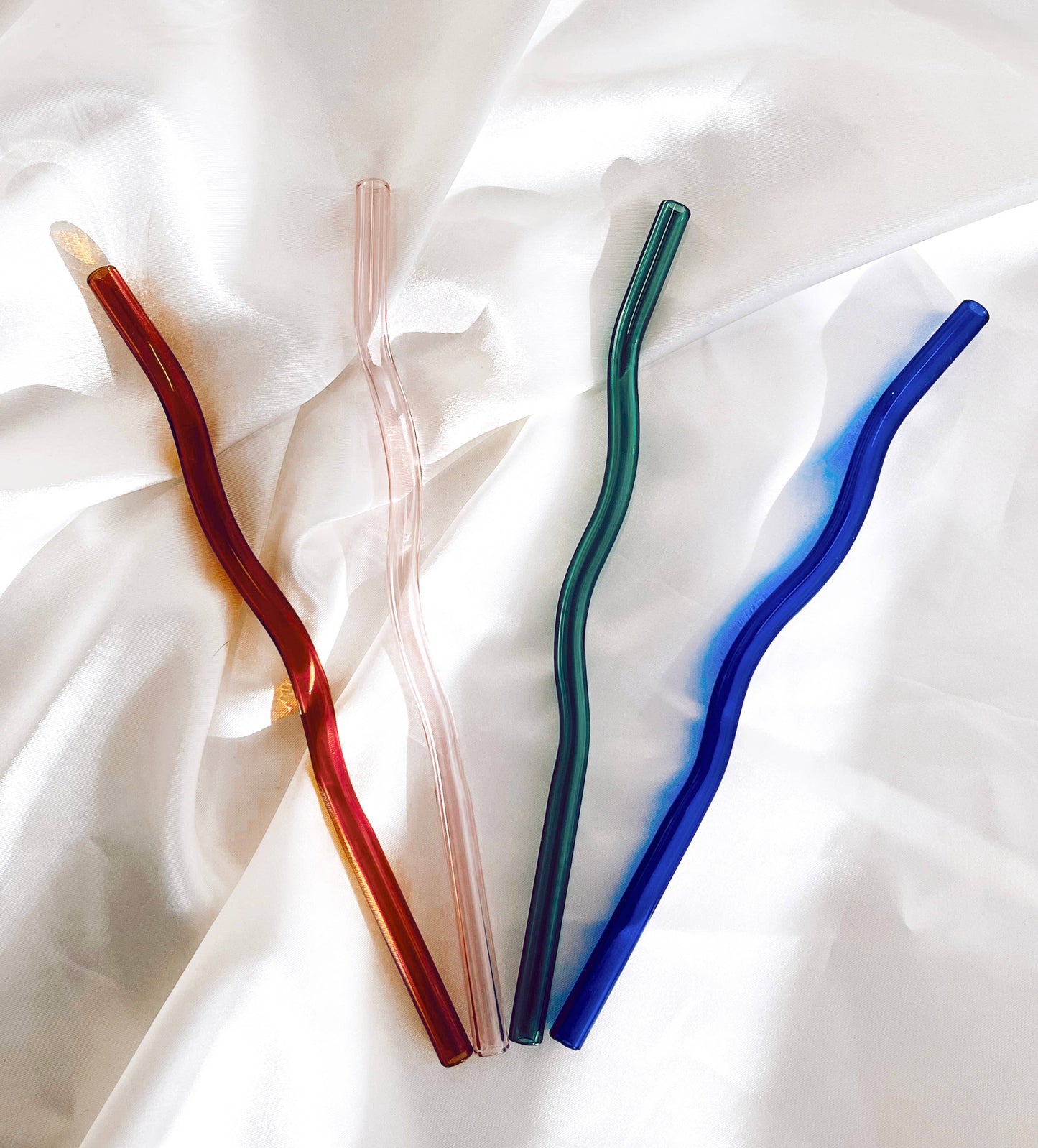 Wavy Glass Straws