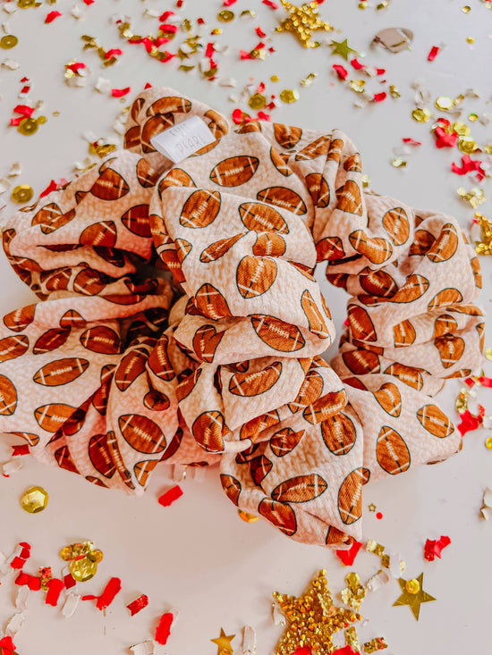 Football Leopard Oversized Scrunchy