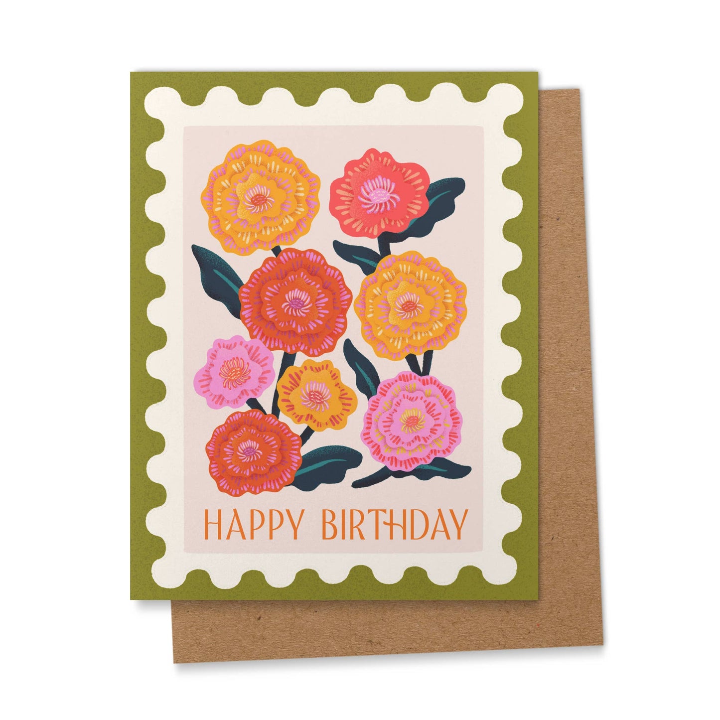 Happy Birthday Marigold Card