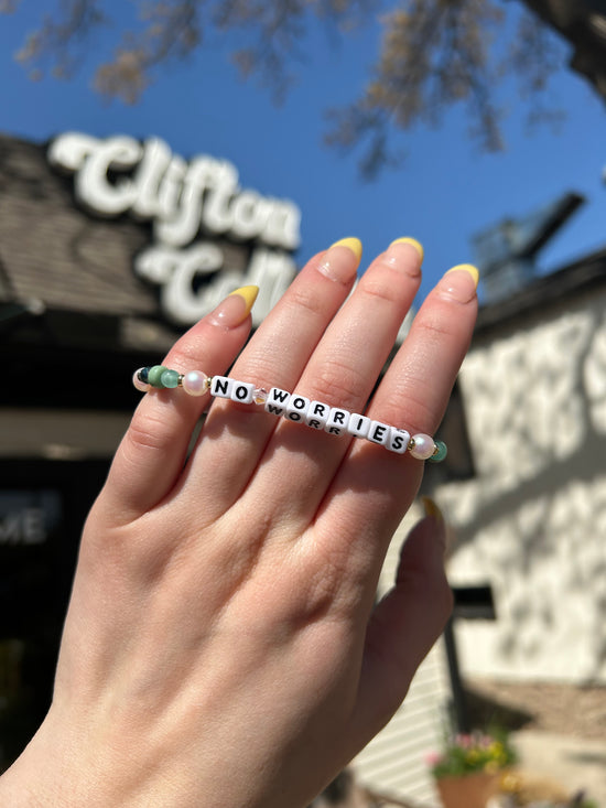 No Worries Little Words Bracelet