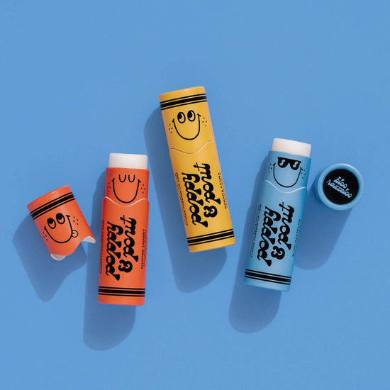 Vegan Lip Balm, "Lil Poppies" Bloo Razzeloo