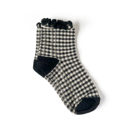 Load image into Gallery viewer, Gingham Checkered Reese Socks
