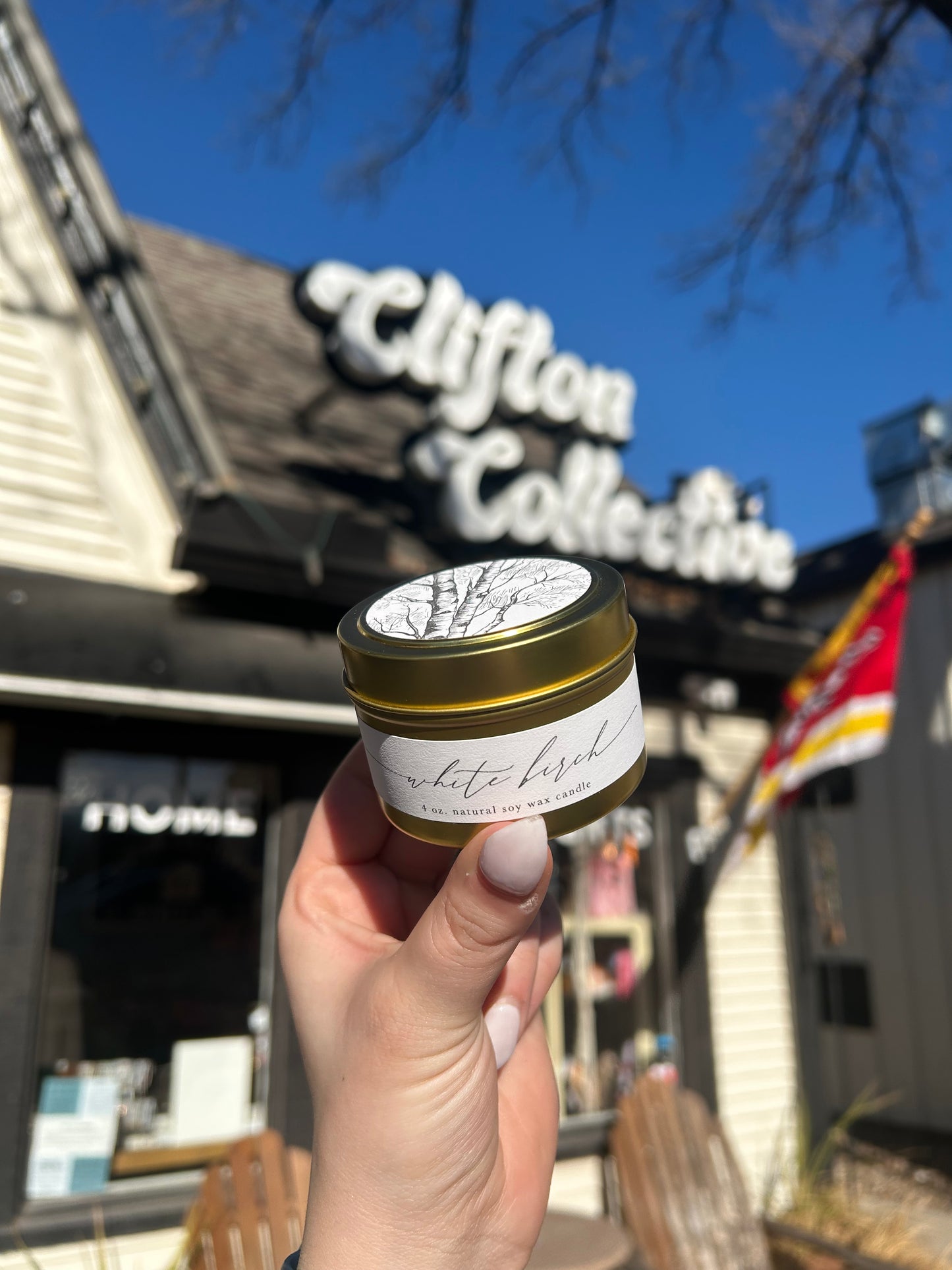 White Birch Travel Candle