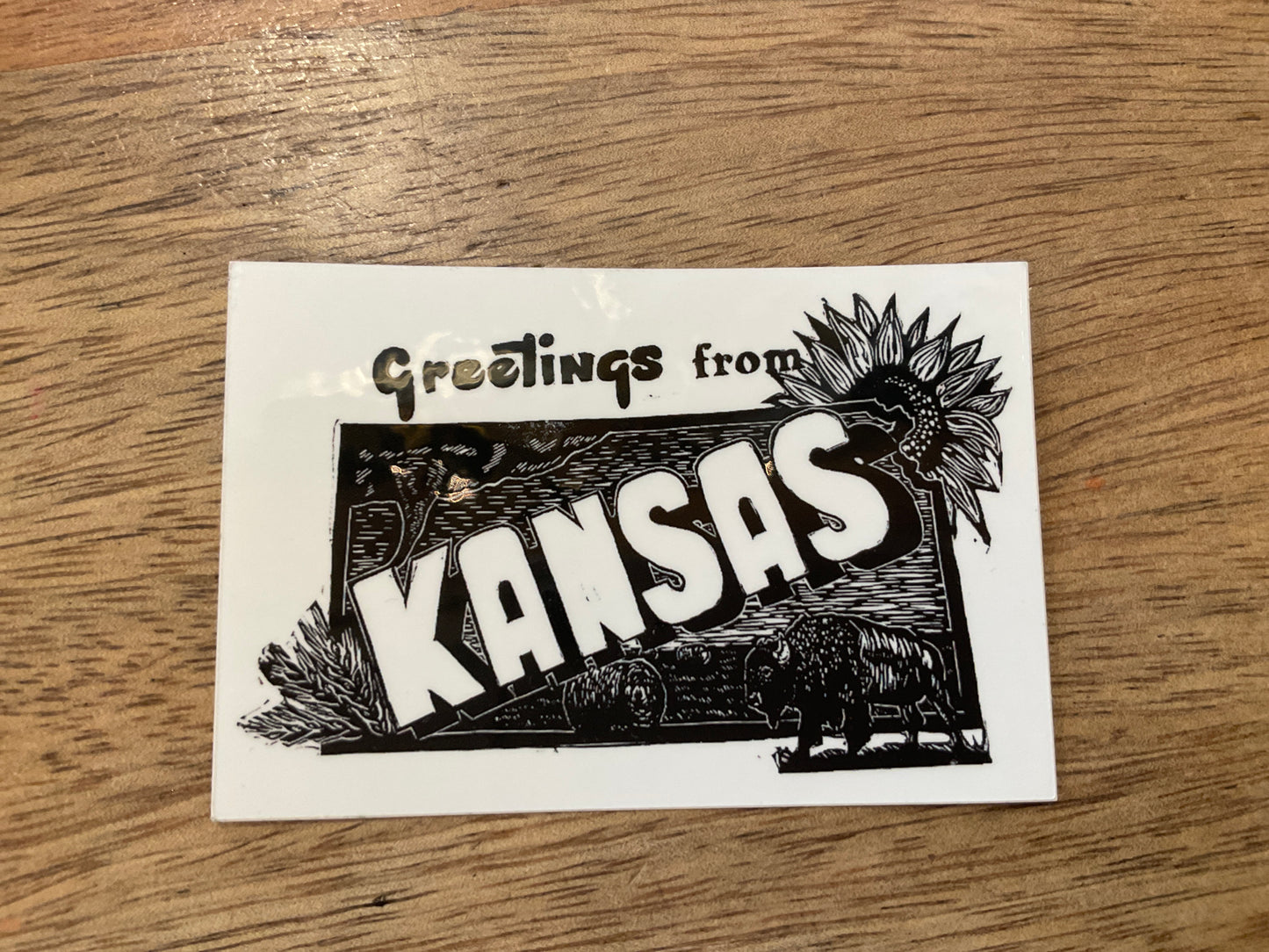 Greetings From Kansas Sticker