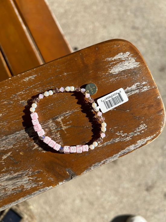 Love You More Little Words Bracelet