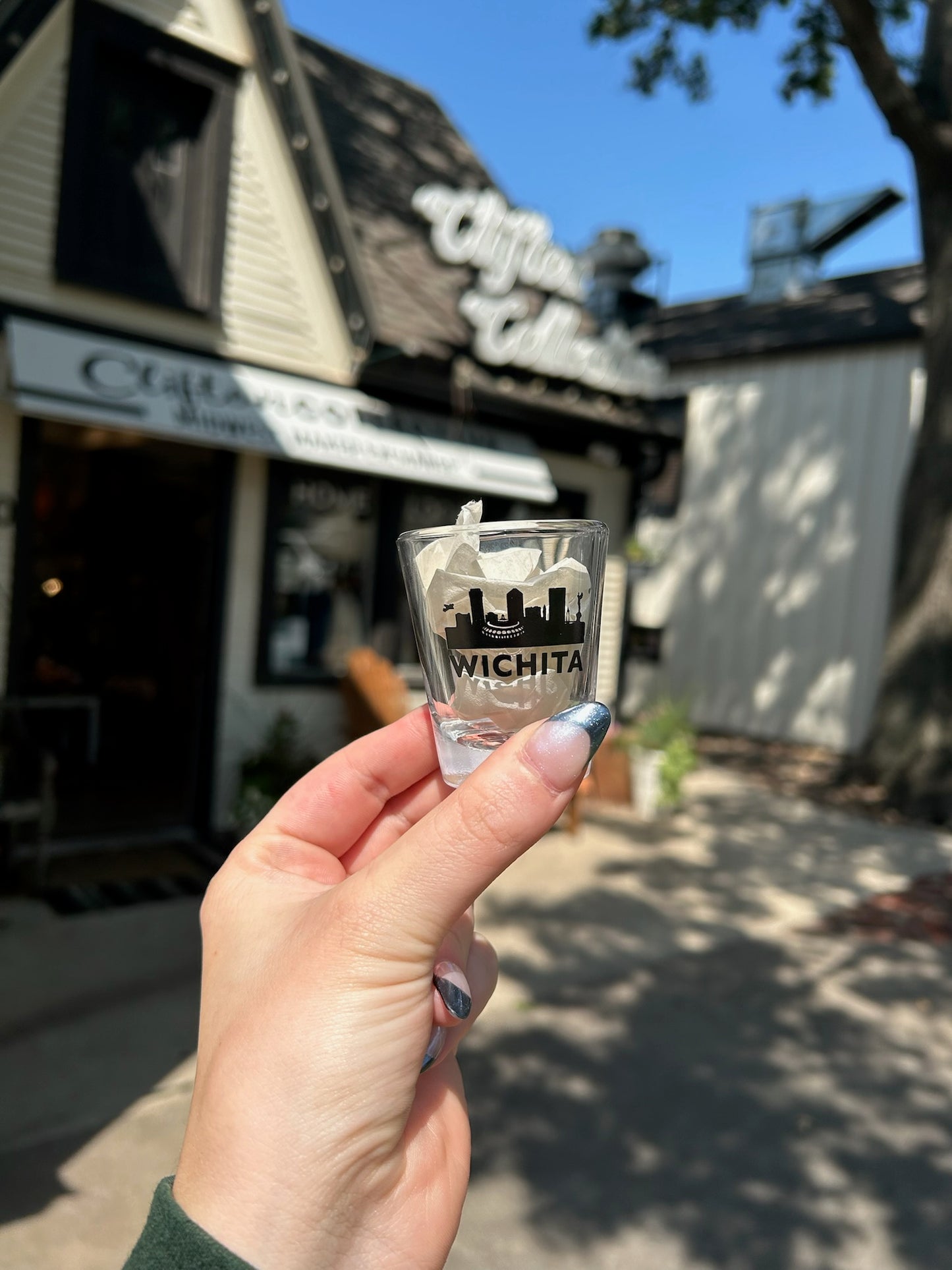 Wichita Skyline Shot Glass