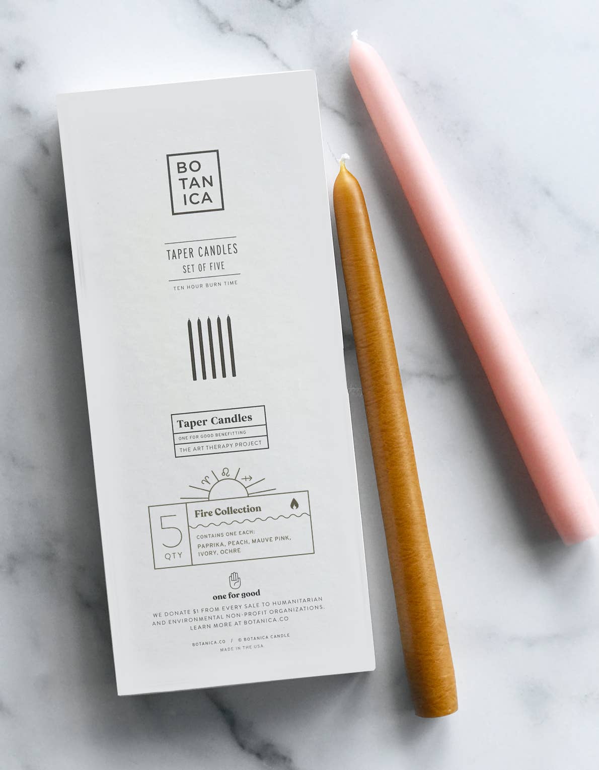 Zodiac Taper Candles FIRE