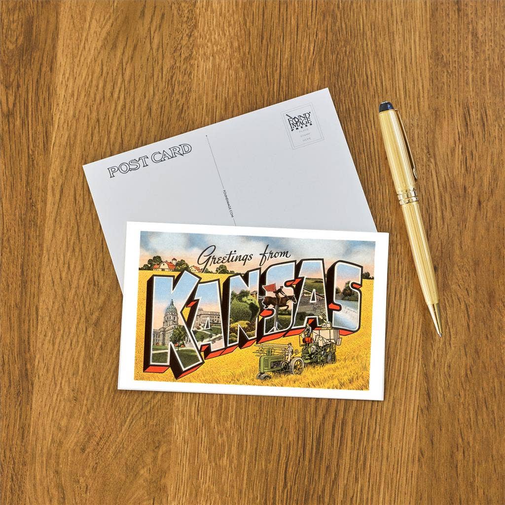 Greetings from Kansas Postcard