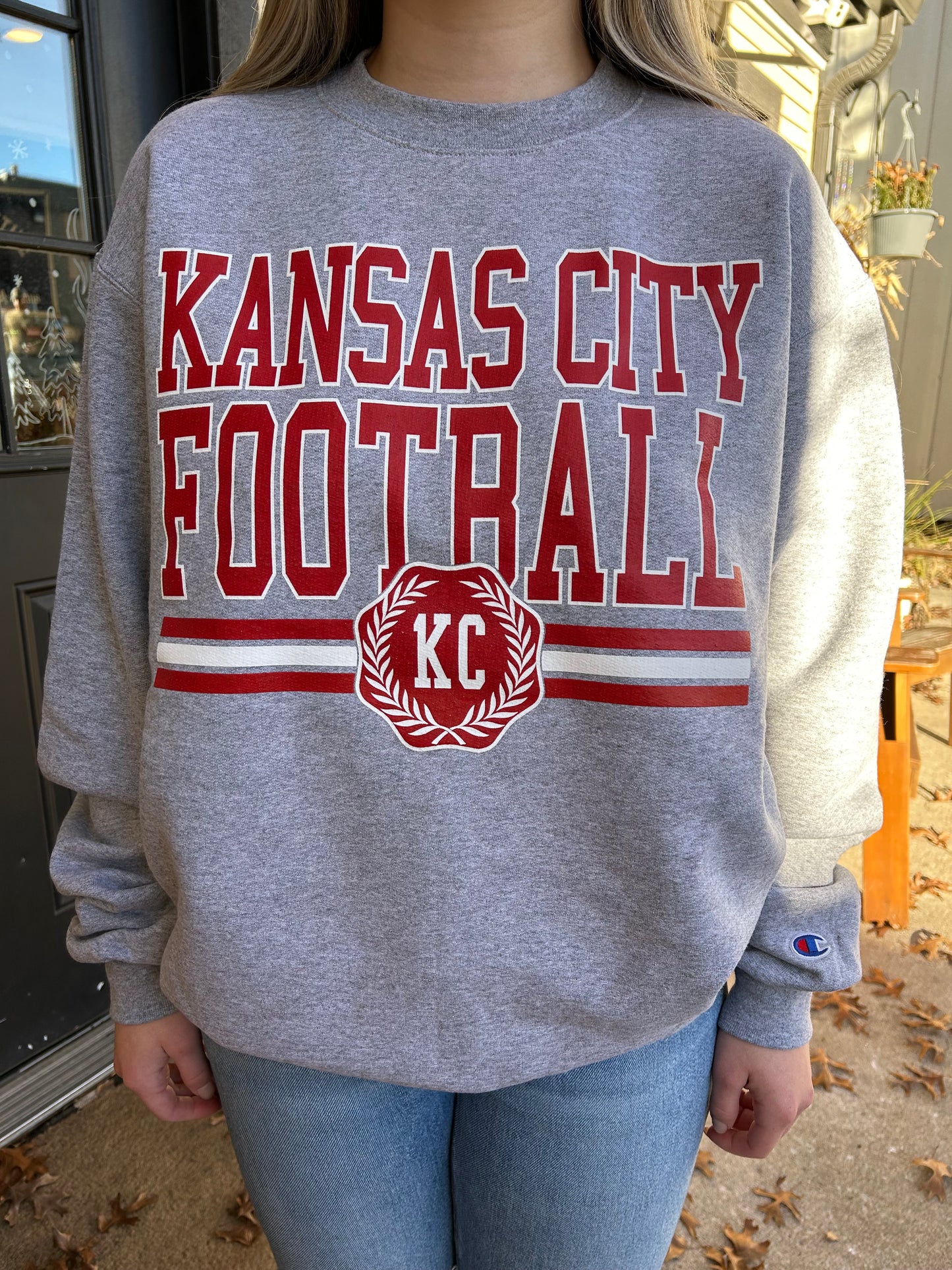 KC All-Pro Crew Fleece in Grey