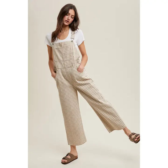 The Giddy Gingham Overalls