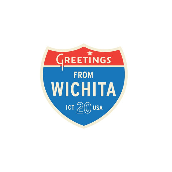 Greetings From Wichita Interstate Sticker