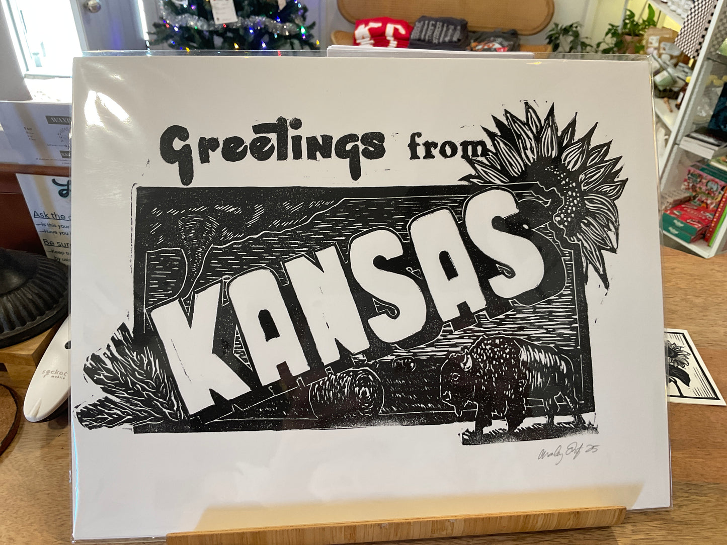 Greetings from Kansas Print