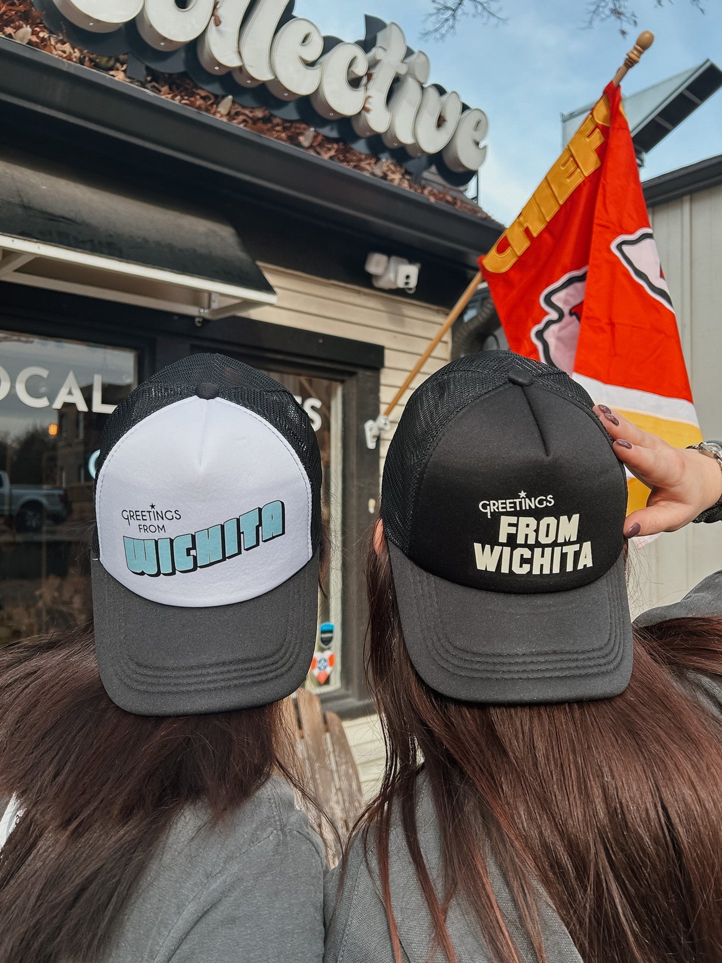 Greetings From Wichita Black Foam Trucker