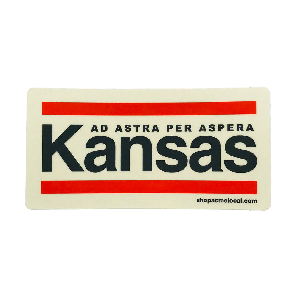 Load image into Gallery viewer, Kansas Helvetica Sticker
