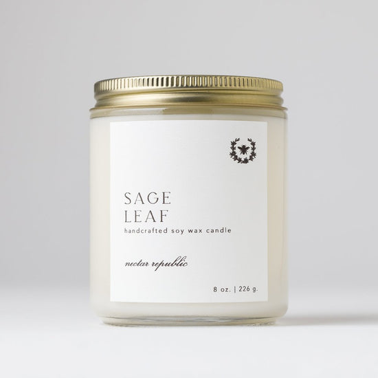 Sage Leaf Candle