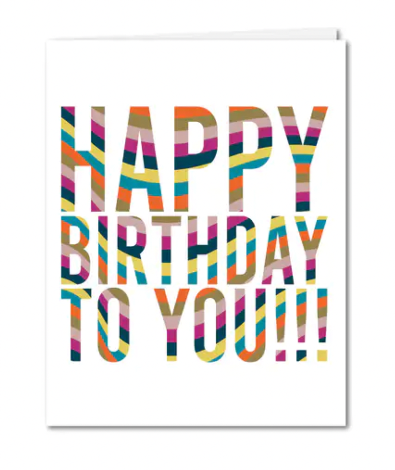 Load image into Gallery viewer, Wavy Birthday Card
