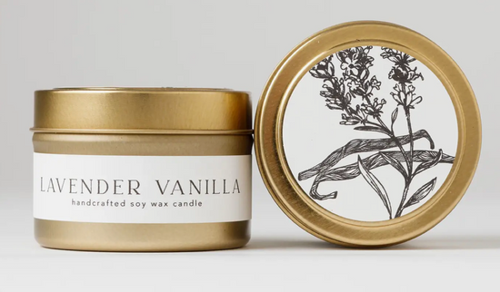 Lavender Vanilla : Travel Tin Candle