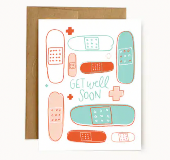 Load image into Gallery viewer, Get Well Bandaid Card
