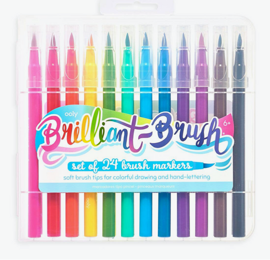 Brilliant Brush Markers 24 Colors