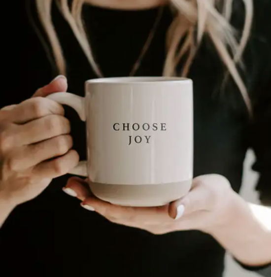 Choose Joy Stoneware Coffee Mug