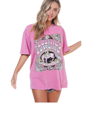 Cosmic Cowgirl Bring on the Night Graphic Tee