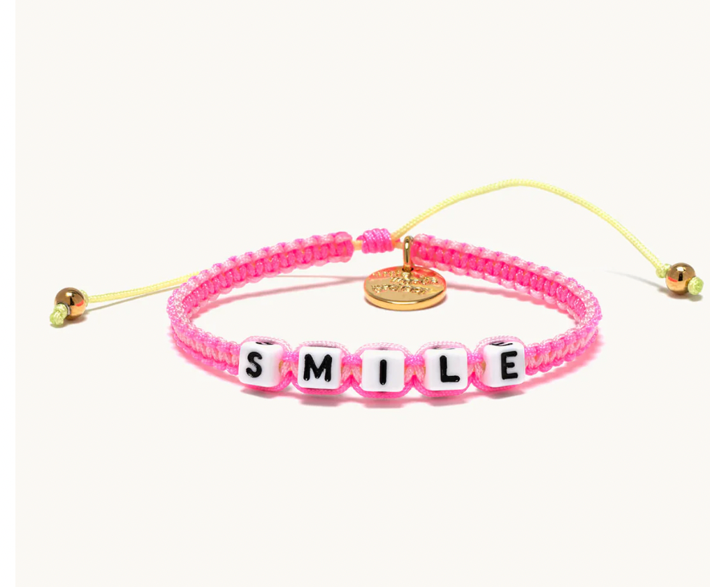 Smile Woven Little Words Bracelet