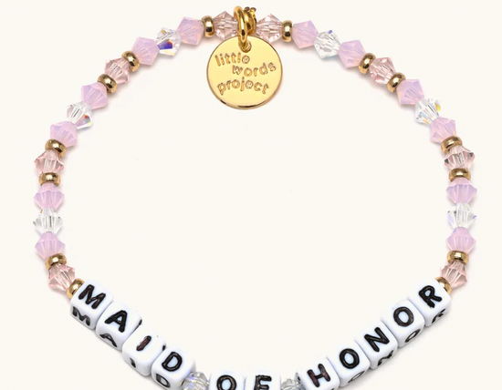 Load image into Gallery viewer, Maid of Honor Little Words Bracelet
