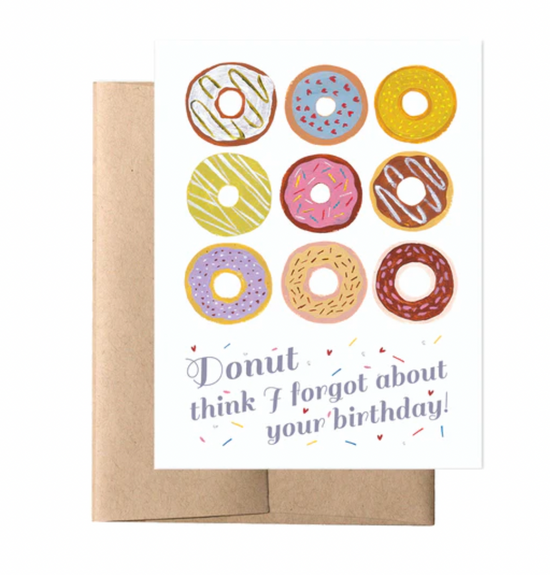Donut Forgot your Birthday Card