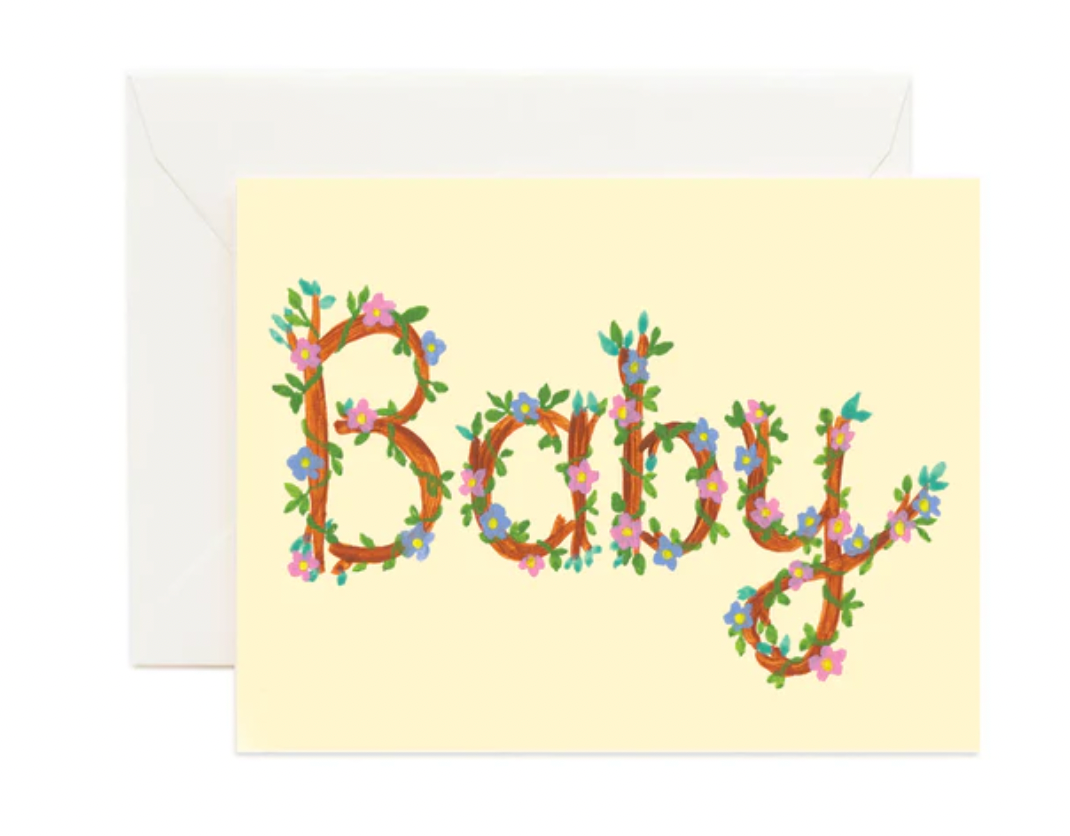 Load image into Gallery viewer, Baby Floral Card
