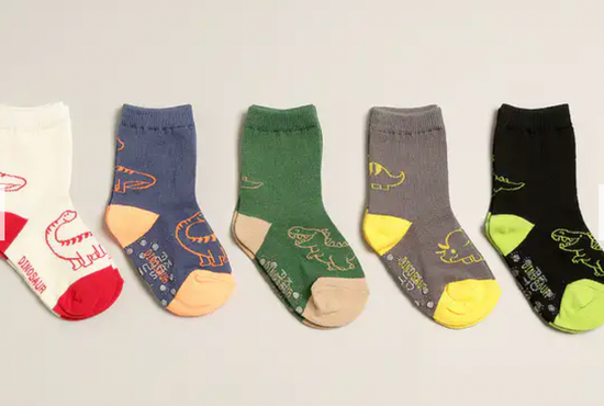 Kids' Dinosaur Crew Socks