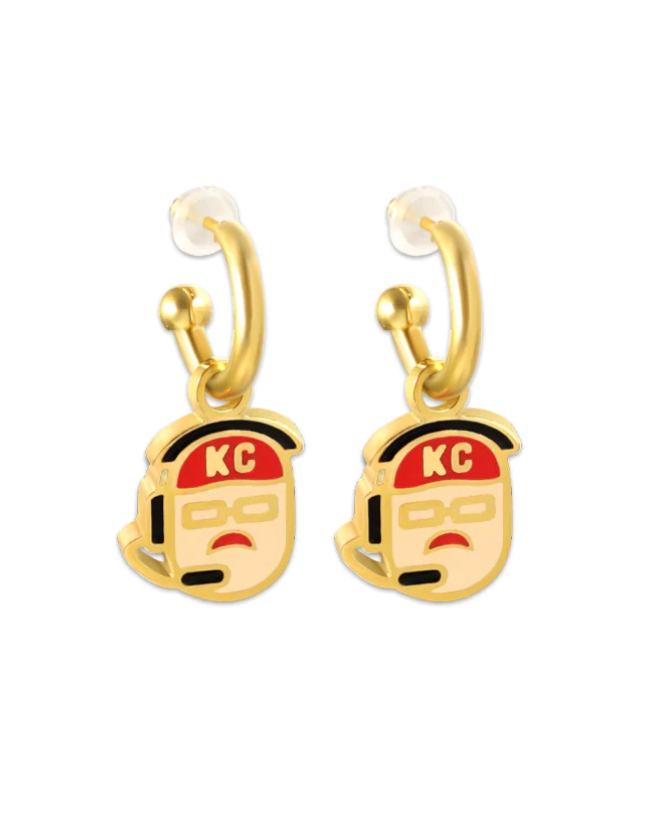 Coach Andy Reid Earrings