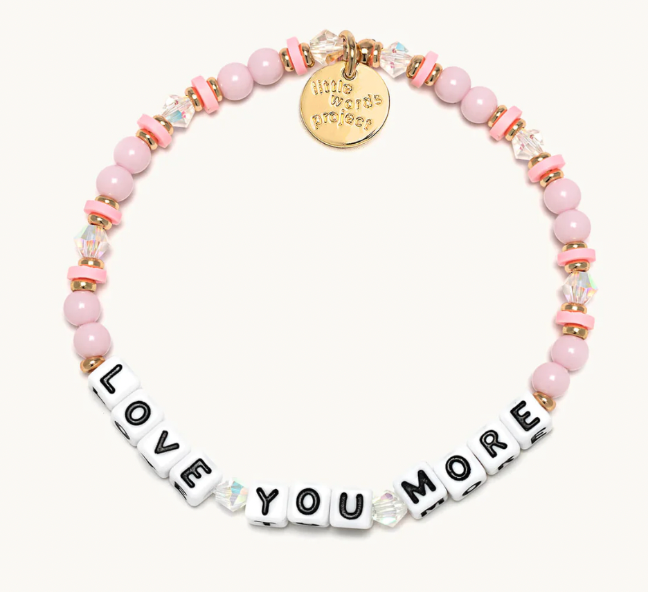 Load image into Gallery viewer, Love You More Little Words Bracelet
