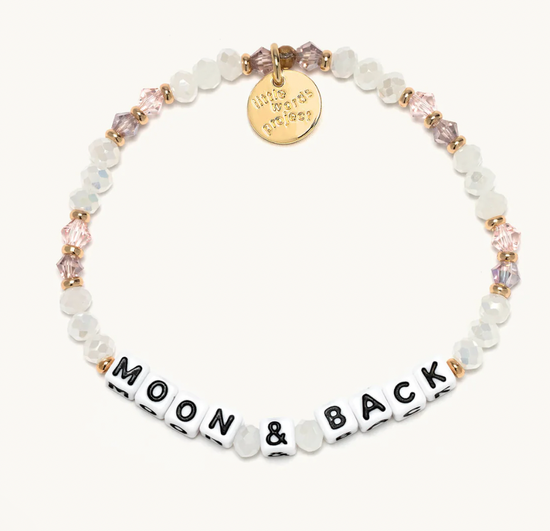 Moon & Back Little Words Bracelet