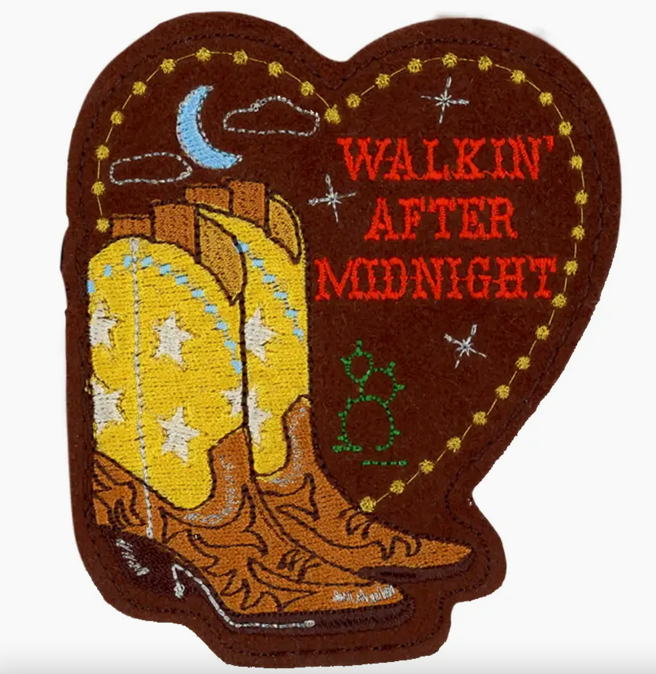 Walkin' After Midnight Iron On Patch