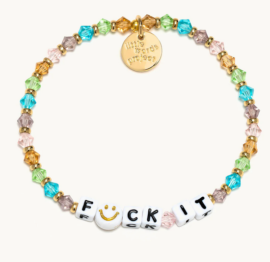 F*ck It Hot Pastels Little Words Bracelet