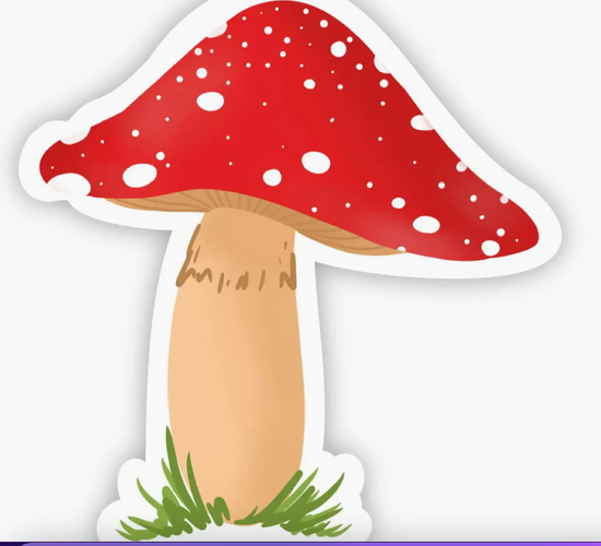 Red Mushroom Sticker