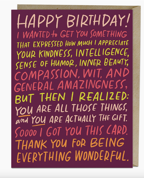 Everything Wonderful Birthday Card