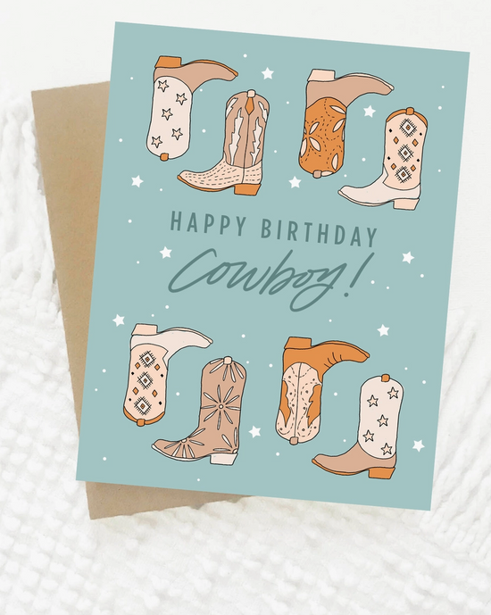 Happy Birthday Cowboy Card