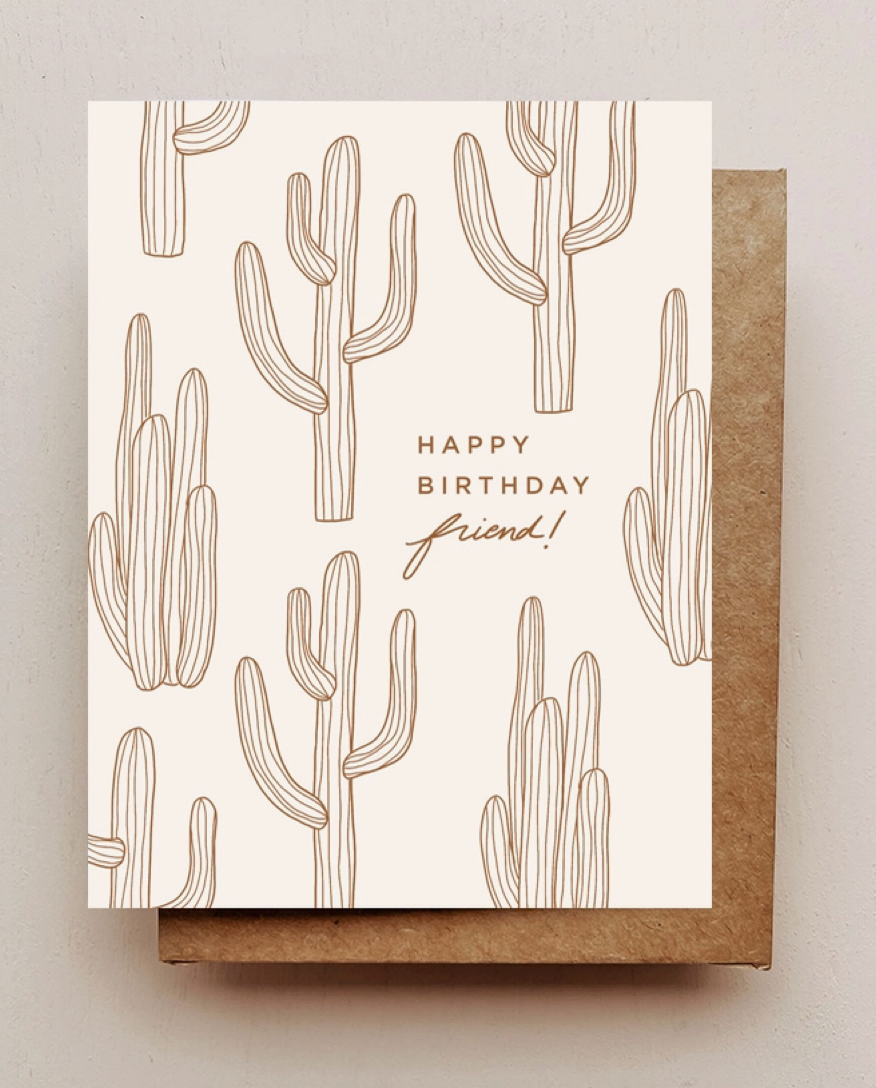 Cactus Birthday Card